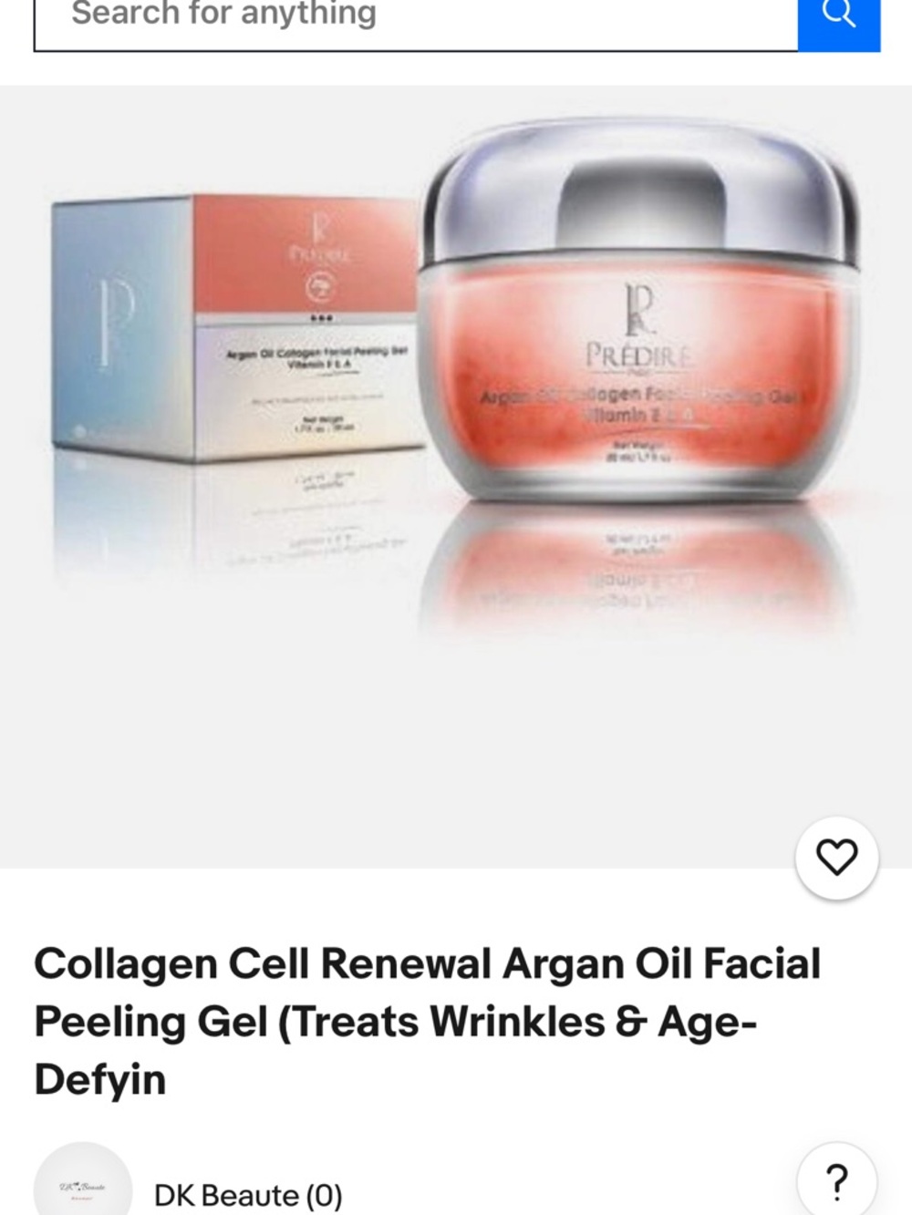 Predire Collagen Cell Renewal Argan Oil Facial Peel - Pink